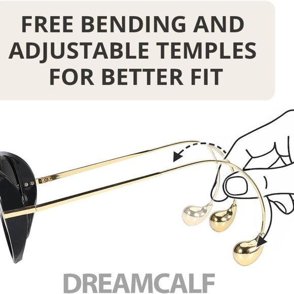 Oversized Aviator Sunglasses Tortoise Brown UV400 Unisex Big Eye Shade - Picture 3 of 5